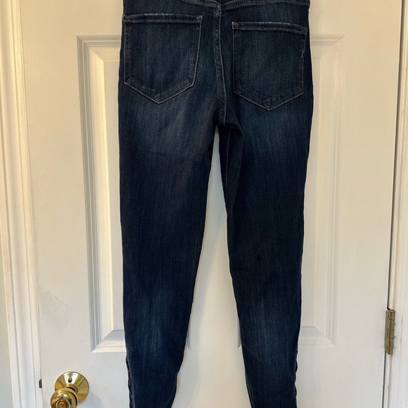 Express super high rise dark denim ankle legging jeans size 0 - Picture 3 of 3